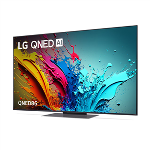 LG QNED86, 55'', 4K UHD, QNED, melna - Televizors