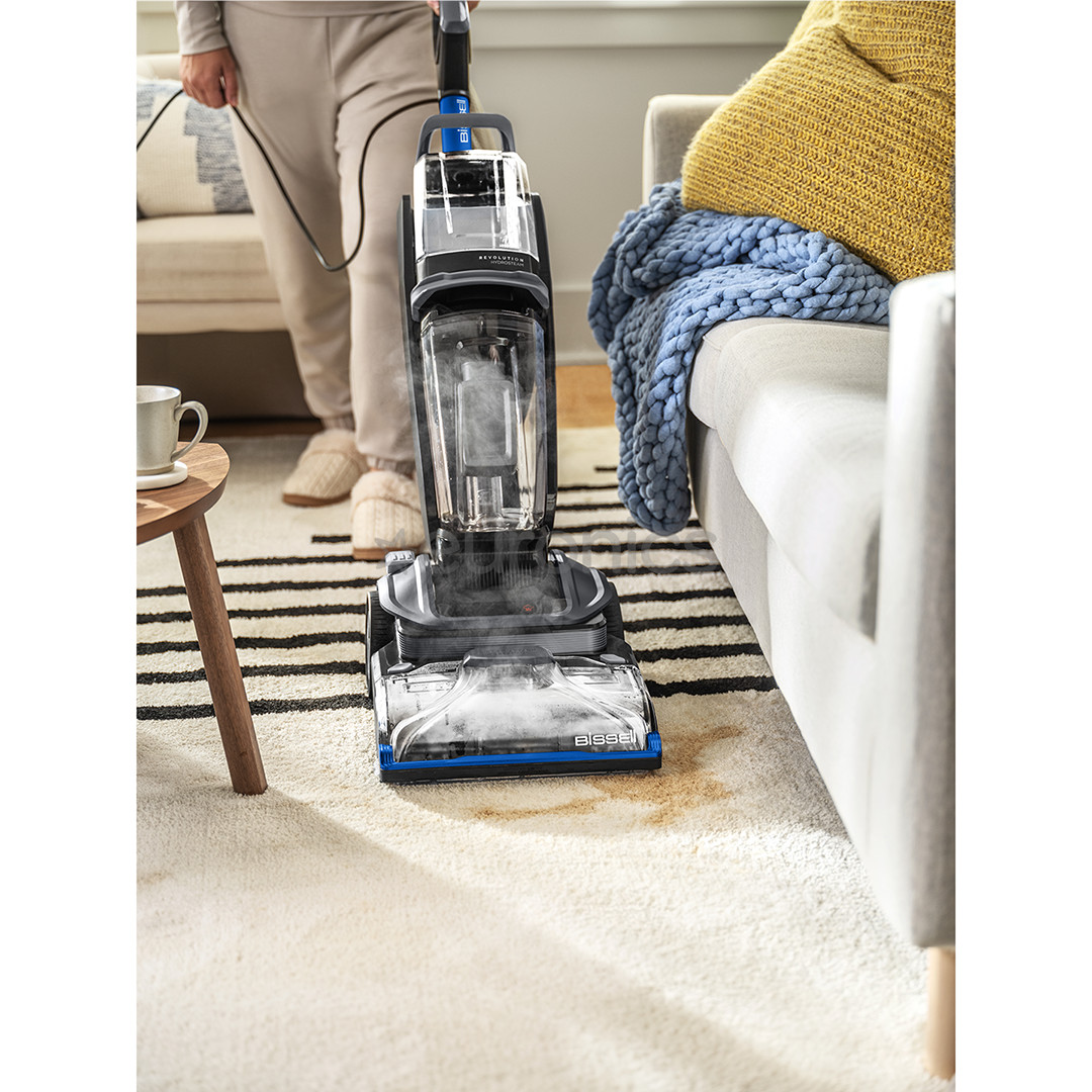 Bissell Revolution™ HydroSteam™, 1300 W, melna - Tvaika paklāju un tekstila tīrītājs