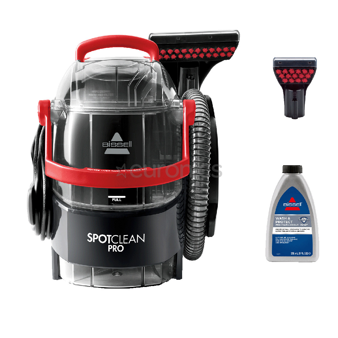 Bissell SpotClean® Pro, 750 W, melna/sarkana - Paklāju un tekstila tīrītājs