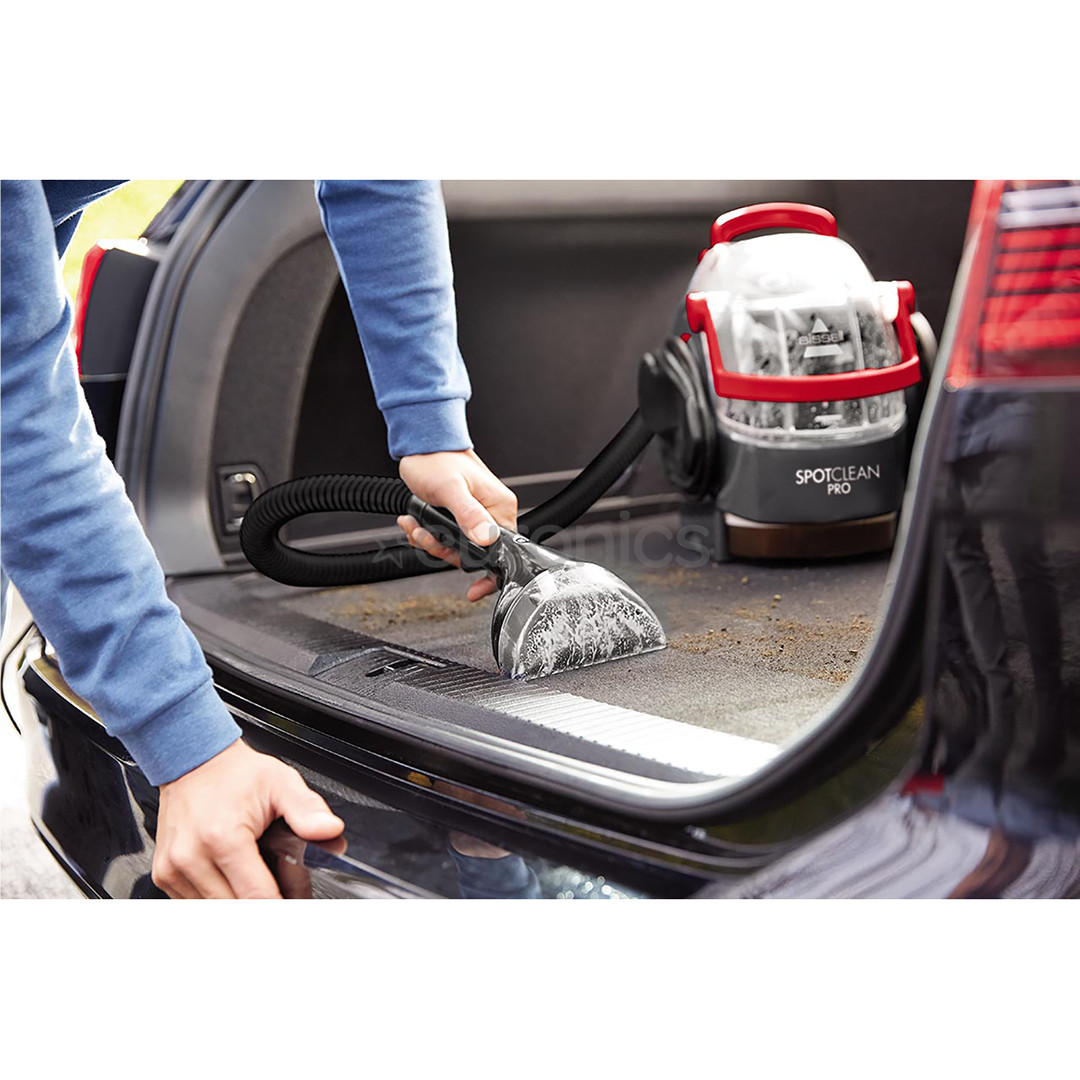 Bissell SpotClean® Pro, 750 W, melna/sarkana - Paklāju un tekstila tīrītājs