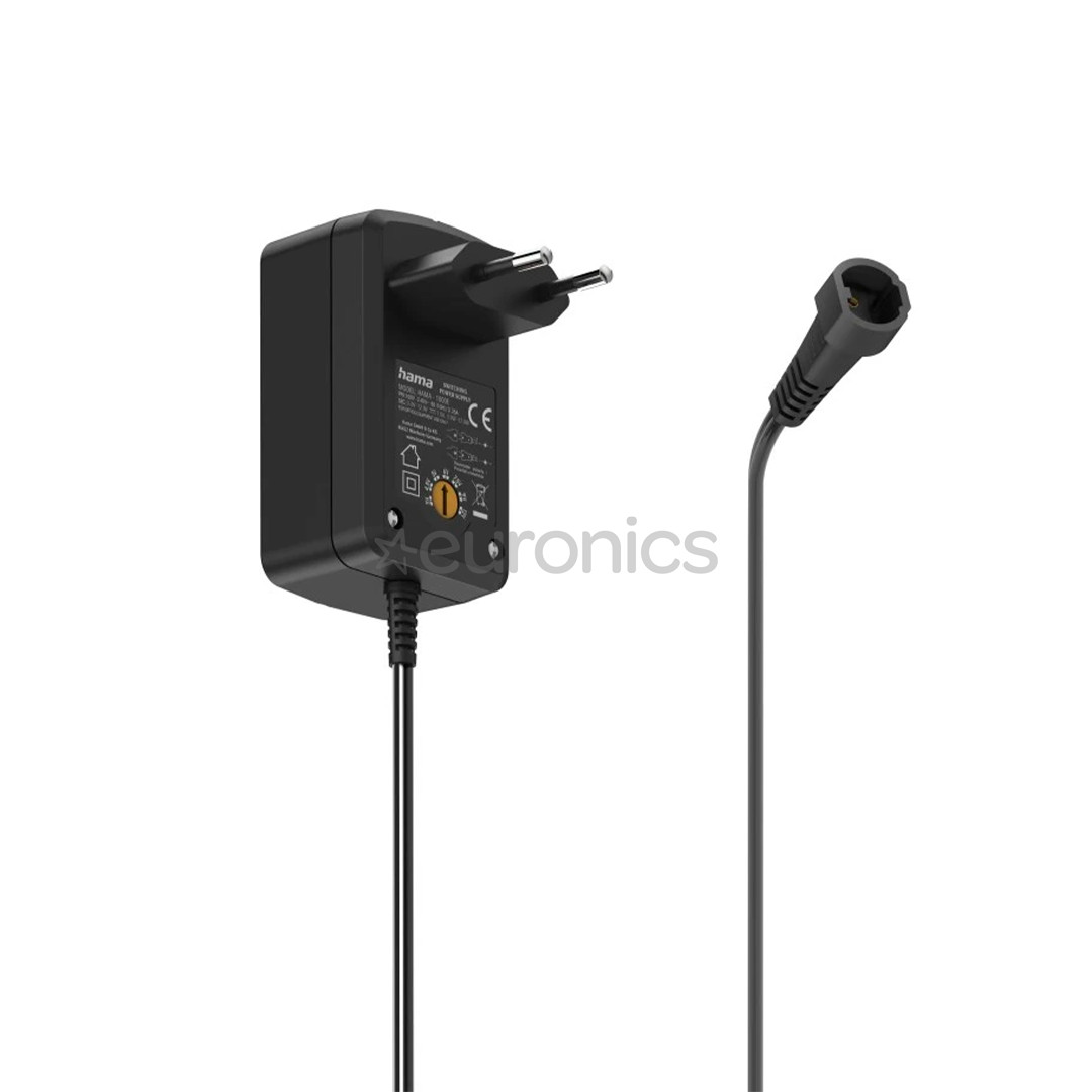 Hama Universal Switchable Power Supply Unit, 1 A, 12 Вт, черный - Адаптер питания