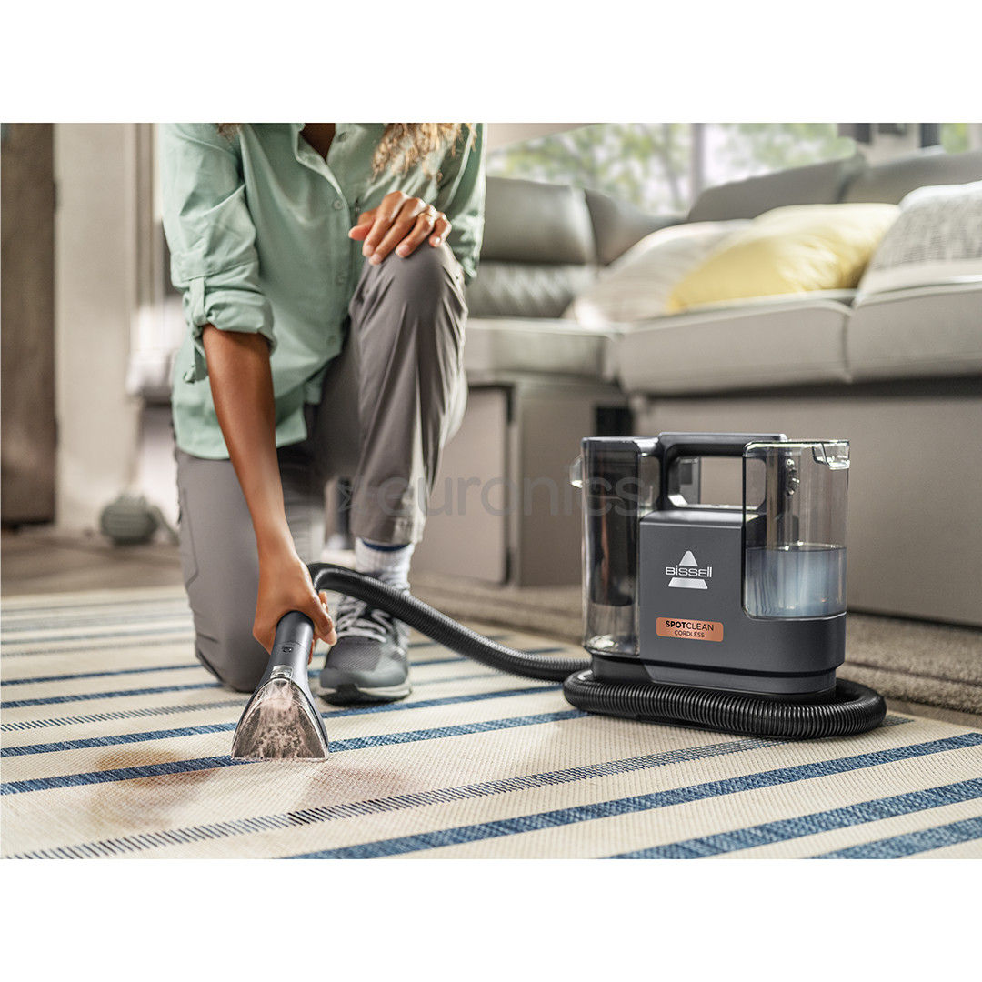 Bissell SpotClean® Cordless, melna - Bezvadu paklāju un tekstila tīrītājs