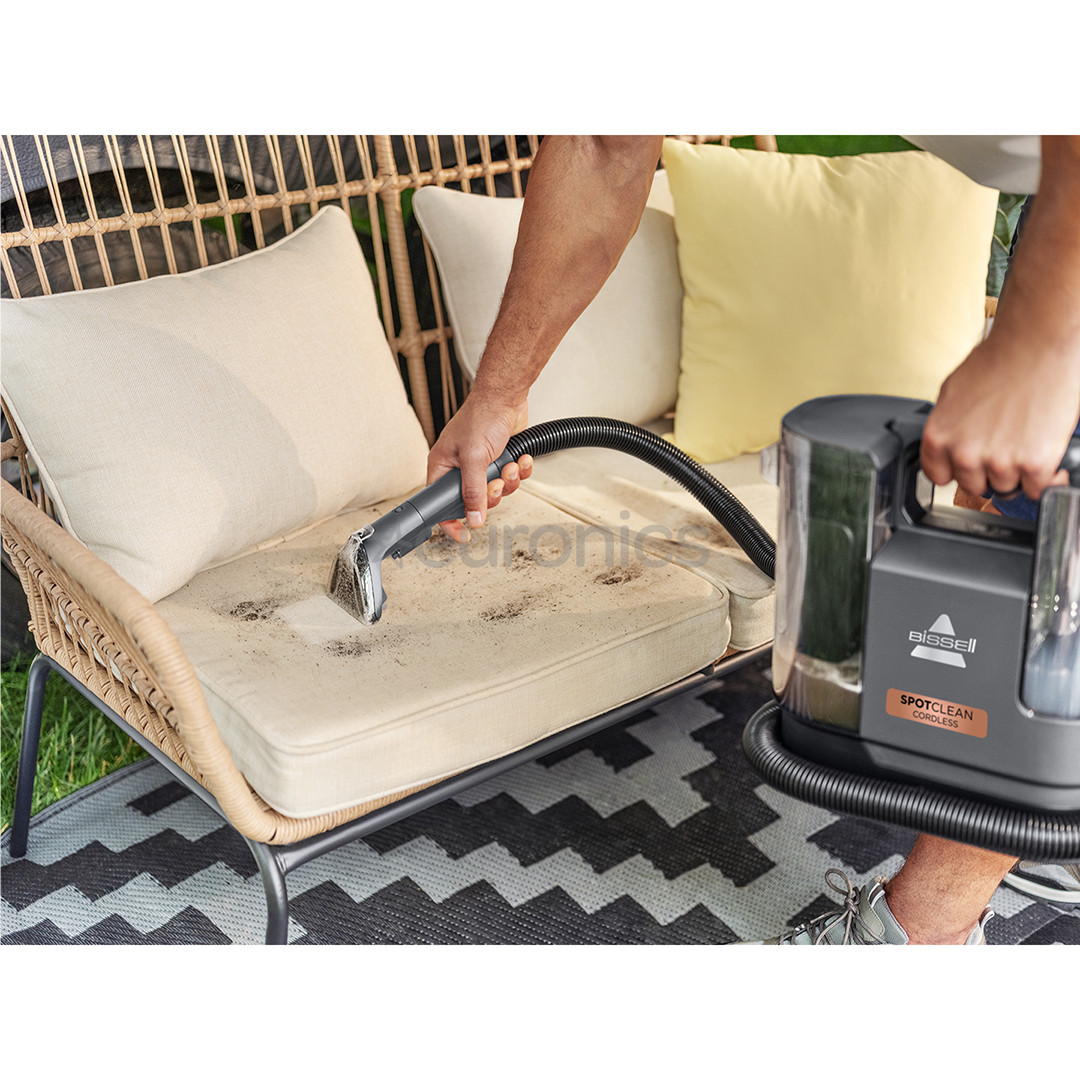 Bissell SpotClean® Cordless, melna - Bezvadu paklāju un tekstila tīrītājs
