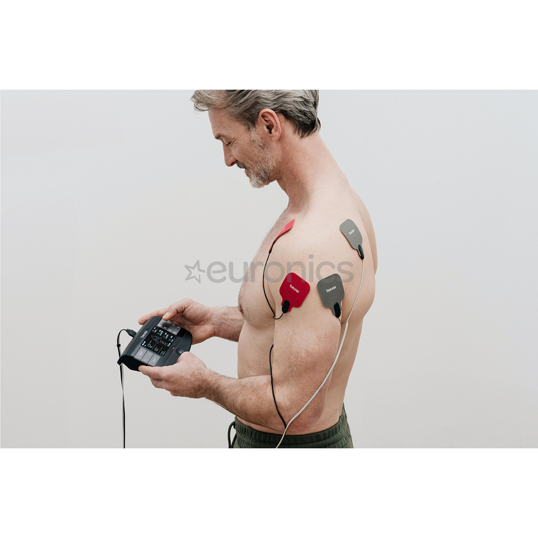 Beurer 4-in-1, sildīšanas funkcija, melna - Elektroniskais muskuļu stimulators TENS/EMS
