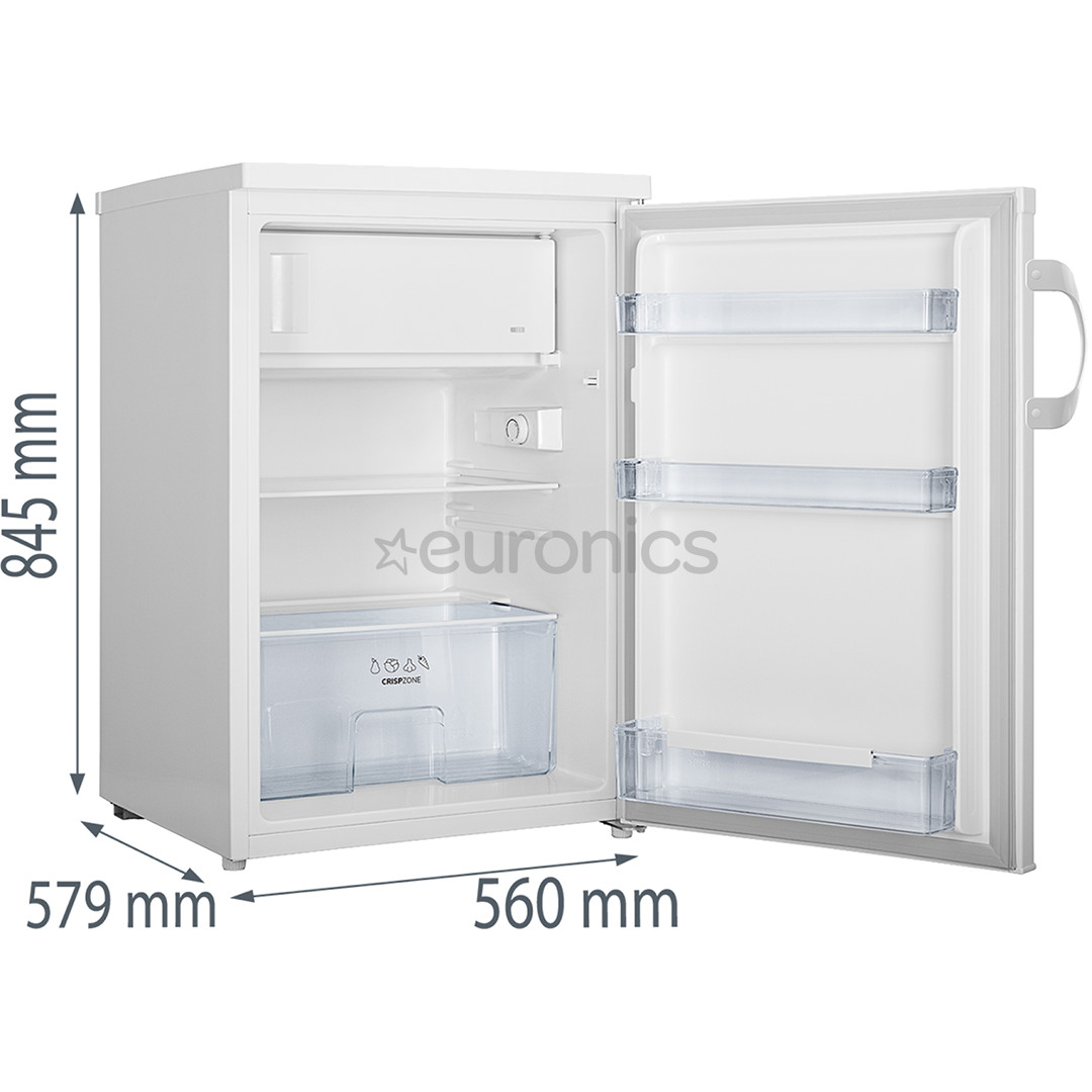 Gorenje, 120 L, augstums 85 cm, balta - Ledusskapis