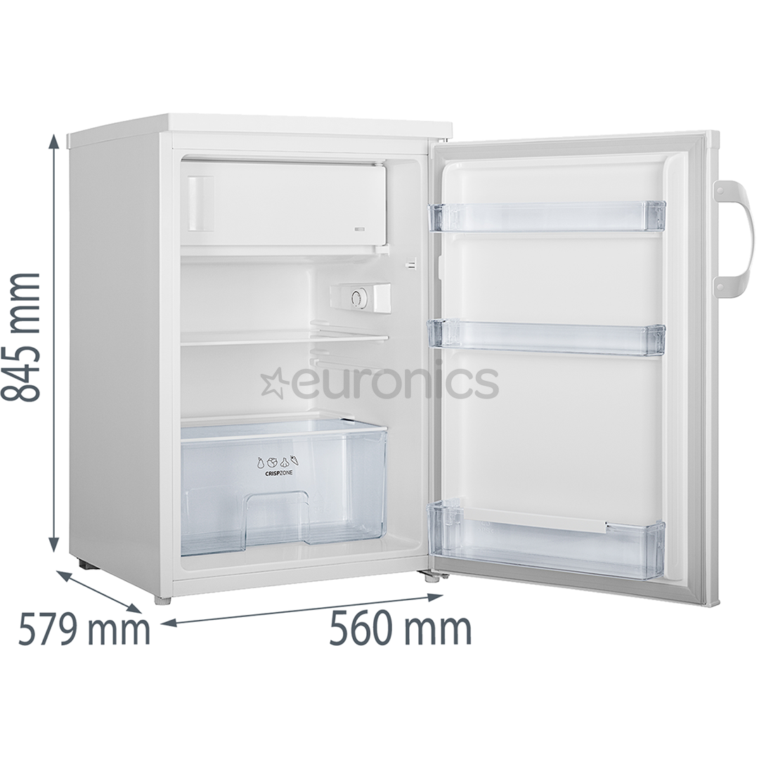 Gorenje, 120 L, augstums 85 cm, balta - Ledusskapis
