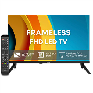 eStar 22R2T2, 22'', LED, FullHD, melna - Televizors