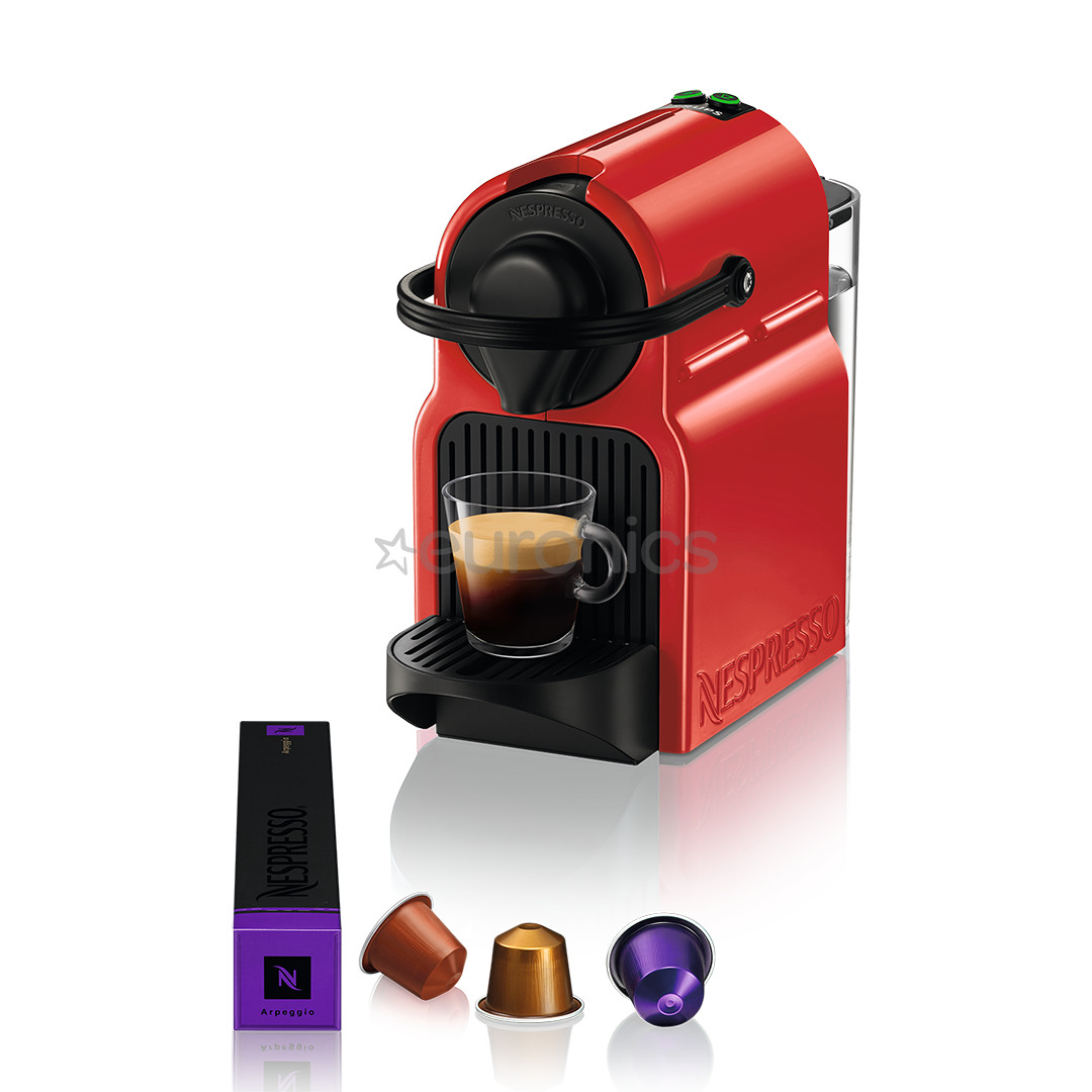 Krups Nespresso Inissia, красный - Капсульная кофеварка