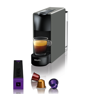 Krups Nespresso Essenza Mini, pelēka - Kapsulu kafijas automāts