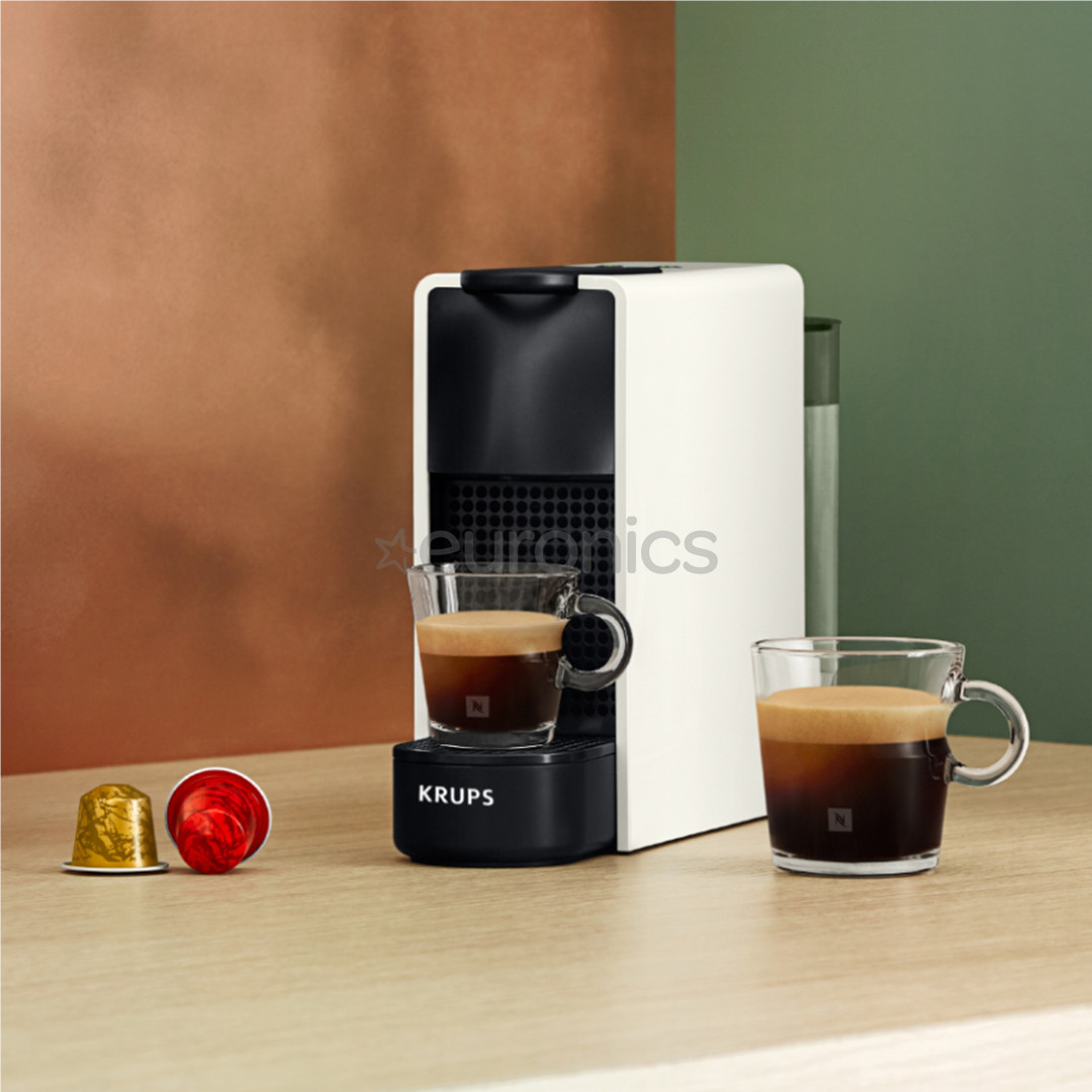 Krups Nespresso Essenza Mini, balta - Kapsulu kafijas automāts + Aeroccino