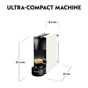 Krups Nespresso Essenza Mini, белый - Капсульная кофеварка + Aeroccino