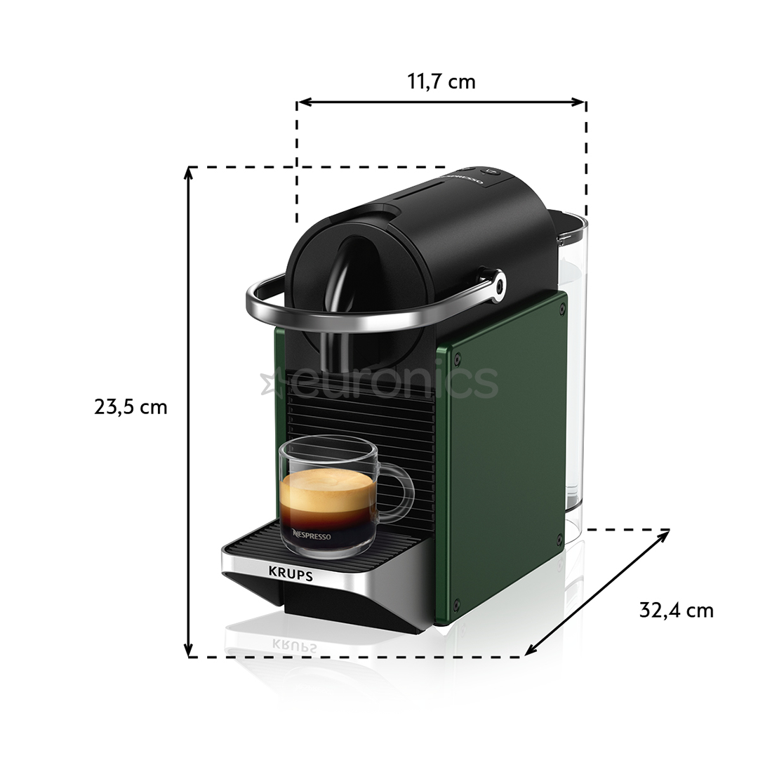 Krups Nespresso Pixie Redesign, zaļa - Kapsulu kafijas automāts