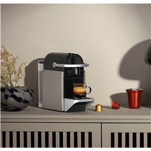 Krups Nespresso Pixie Redesign, titāna - Kapsulu kafijas automāts