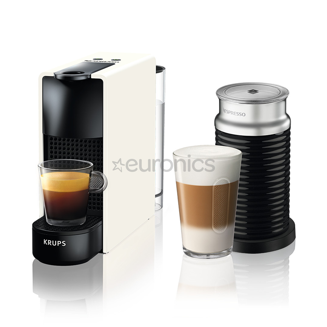 Krups Nespresso Essenza Mini, balta - Kapsulu kafijas automāts + Aeroccino