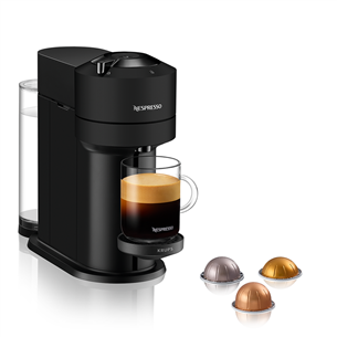 Krups Nespresso Vertuo Next, matt black - Capsule coffee machine
