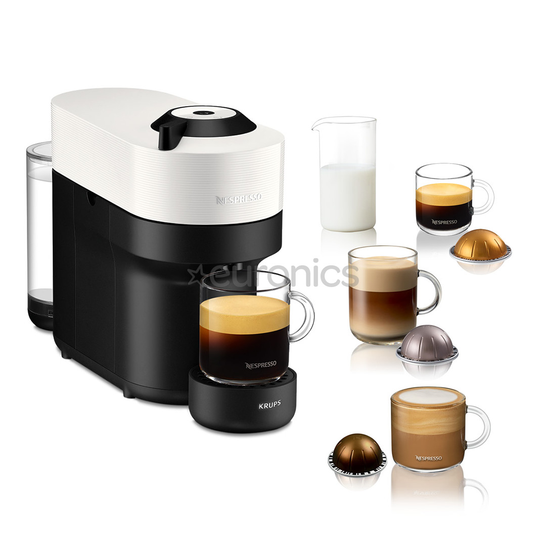 Krups Nespresso Vertuo Pop, white - Capsule coffee machine
