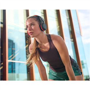 Philips TAA6219, melna/sarkana - Bezvadu austiņas