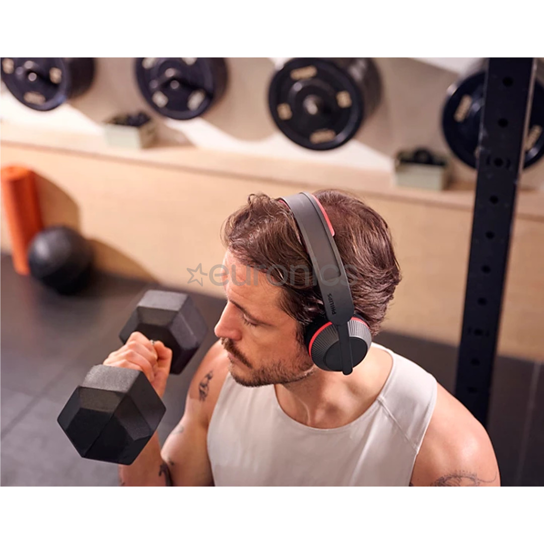 Philips TAA6219, melna/sarkana - Bezvadu austiņas