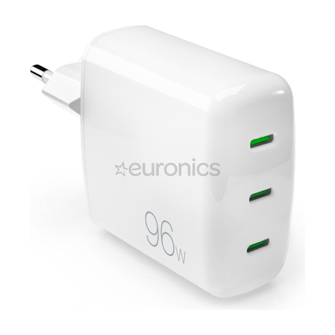 Puro MiniPro Gan Wall Charger, 96 W, balta - Lādētājs