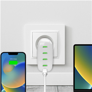 Puro MiniPro Gan Wall Charger, 140 W, balta - Lādētājs
