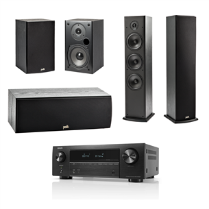 Denon + Polk Cinema Set, 5.2, черный - Комплект для домашнего кинотеатра