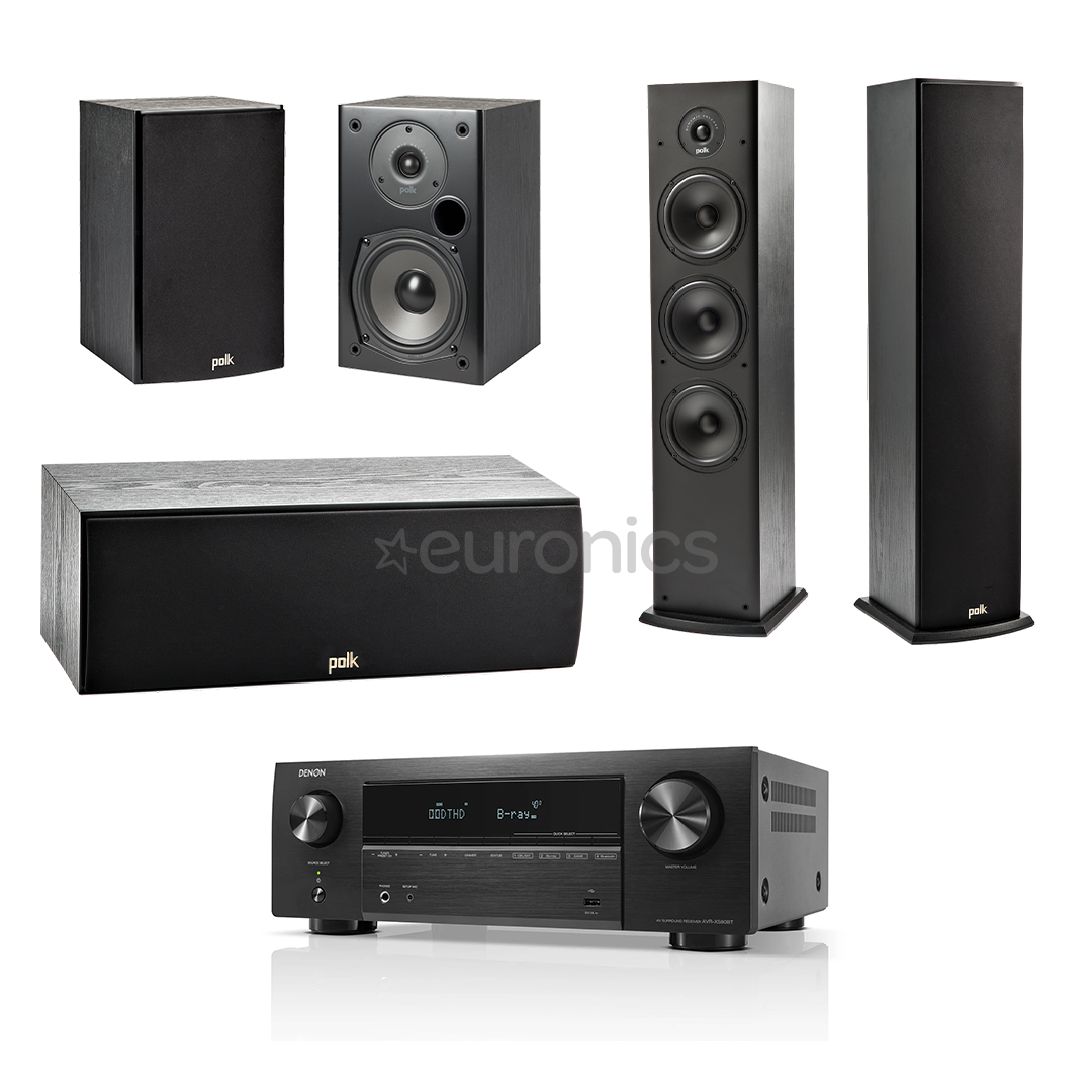 Denon + Polk Cinema Set, 5.2, черный - Комплект для домашнего кинотеатра