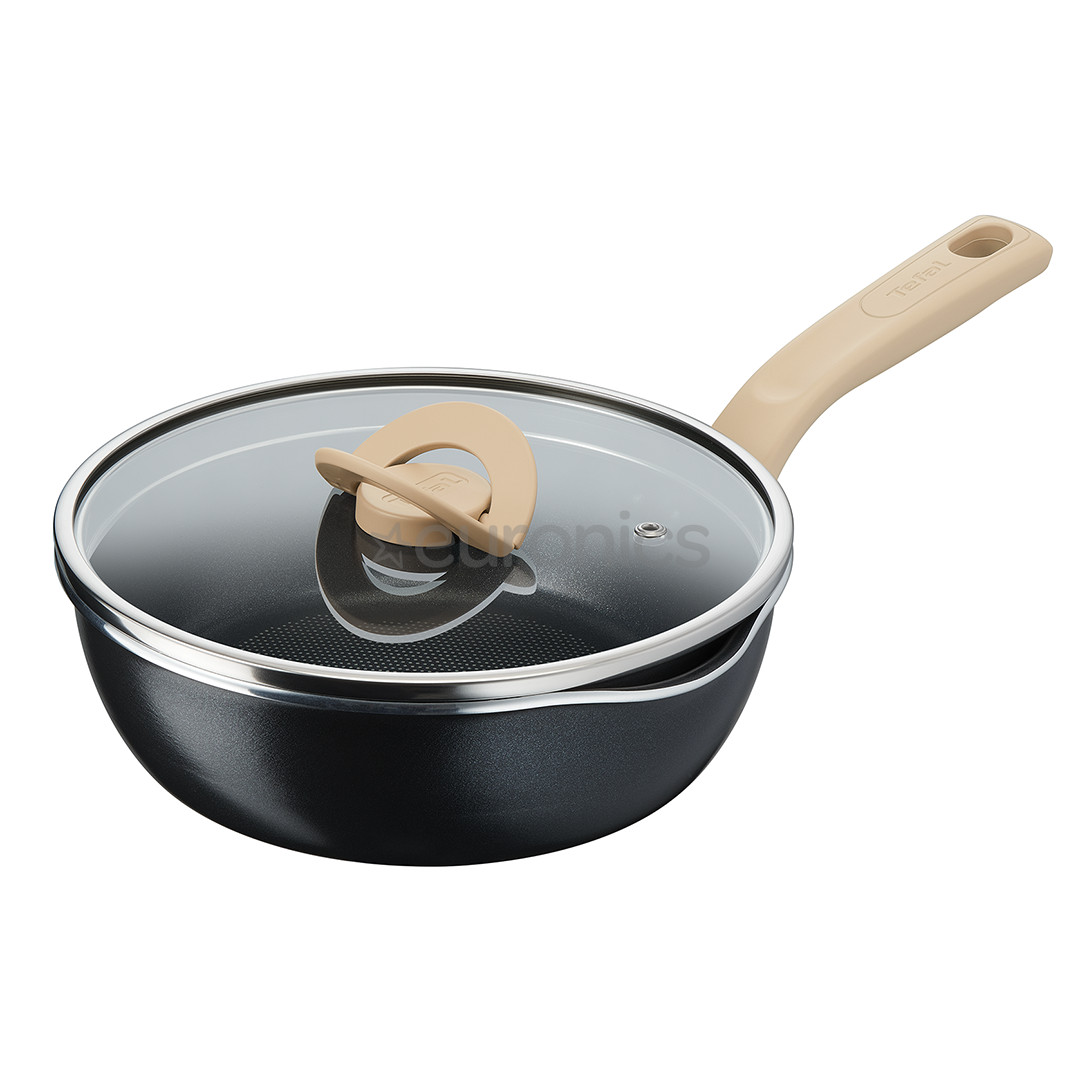 Tefal One Pick Pot, 24 cm, melna - Dziļā panna cepšanai