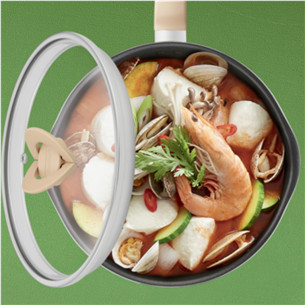 Tefal One Pick Pot, 24 cm, melna - Dziļā panna cepšanai