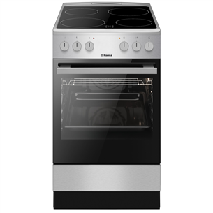 Hansa, 62 L, width 50 cm, inox - Ceramic cooker