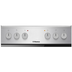 Hansa, 62 L, width 50 cm, inox - Ceramic cooker