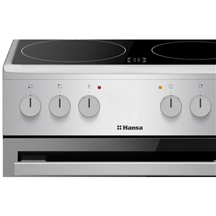 Hansa, 62 L, width 50 cm, inox - Ceramic cooker