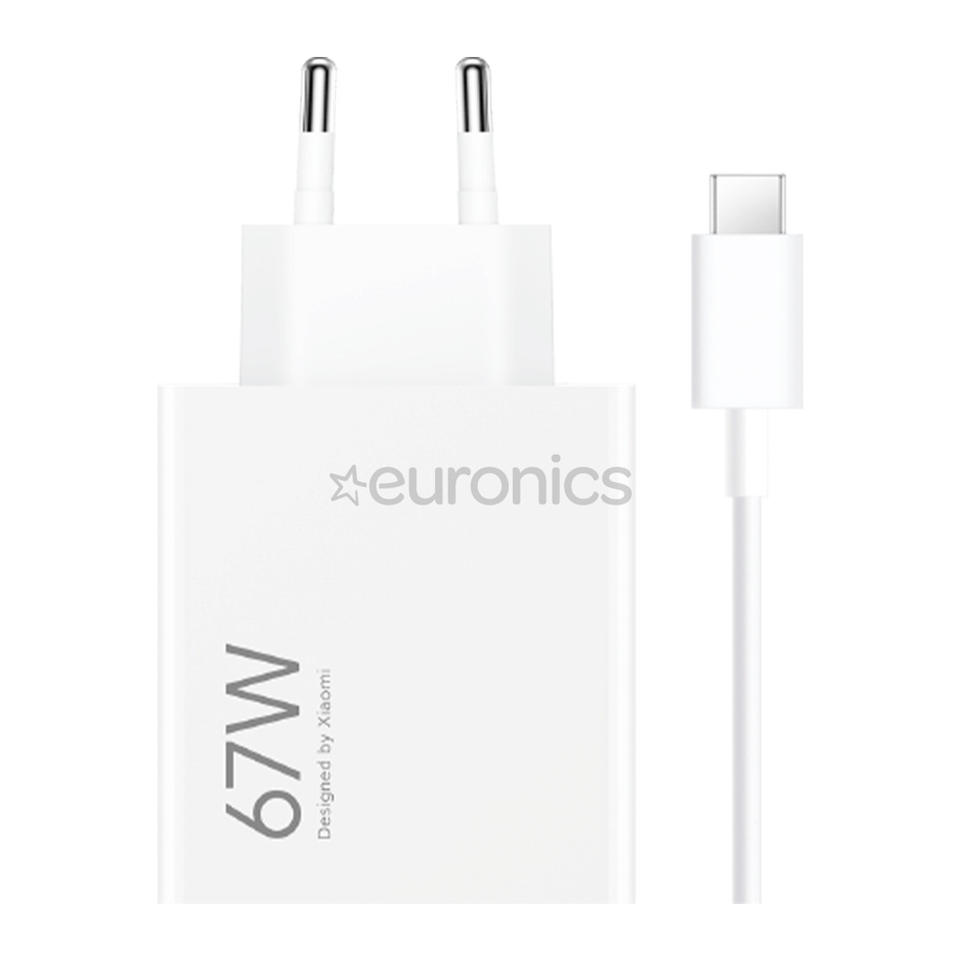 Xiaomi HyperCharge Combo, USB-A, 67 W, balta - Lādētājs
