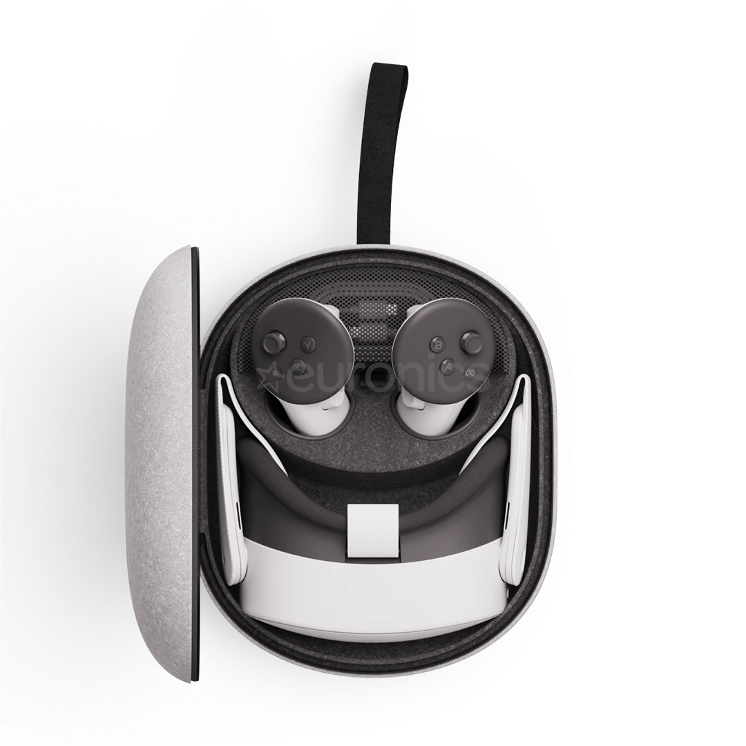 Meta Compact Carrying Case, Quest 3/3S, светло-серый - Чехол для переноски VR-гарнитуры