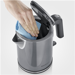 Severin, 2400 W, 1 L, pelēka - Tējkanna