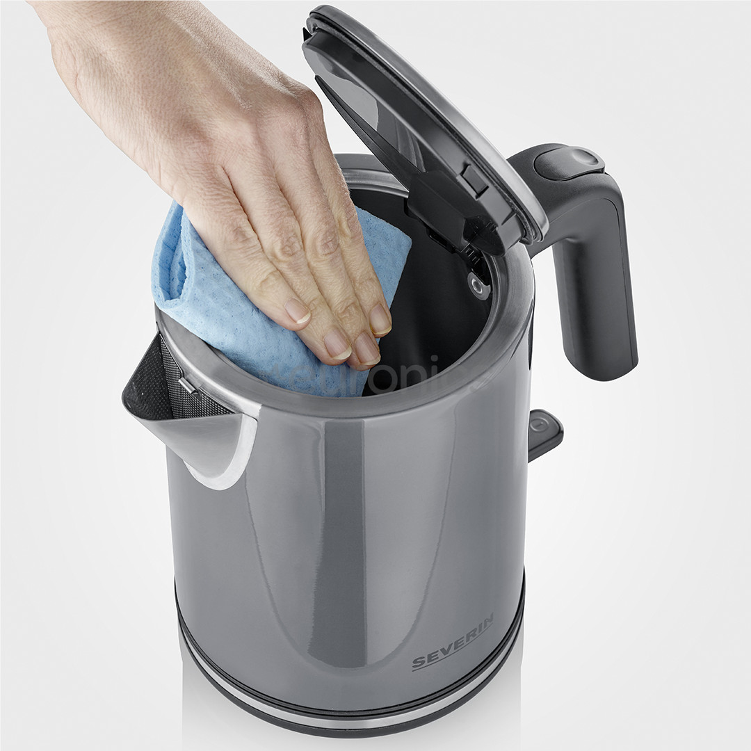 Severin, 2400 W, 1 L, pelēka - Tējkanna