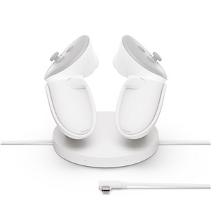 Meta Quest Compact Charging Dock, Quest 3/3S, белый - Аксессуар для VR-гарнитуры