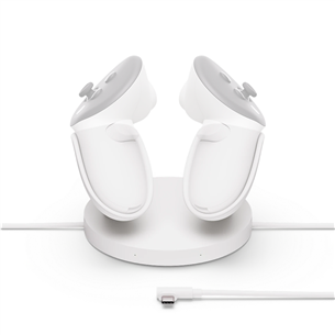 Meta Quest Compact Charging Dock, Quest 3/3S, balta - VR briļļu piederums
