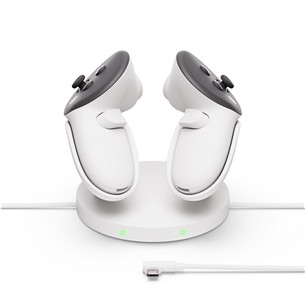 Meta Quest Compact Charging Dock, Quest 3/3S, белый - Аксессуар для VR-гарнитуры