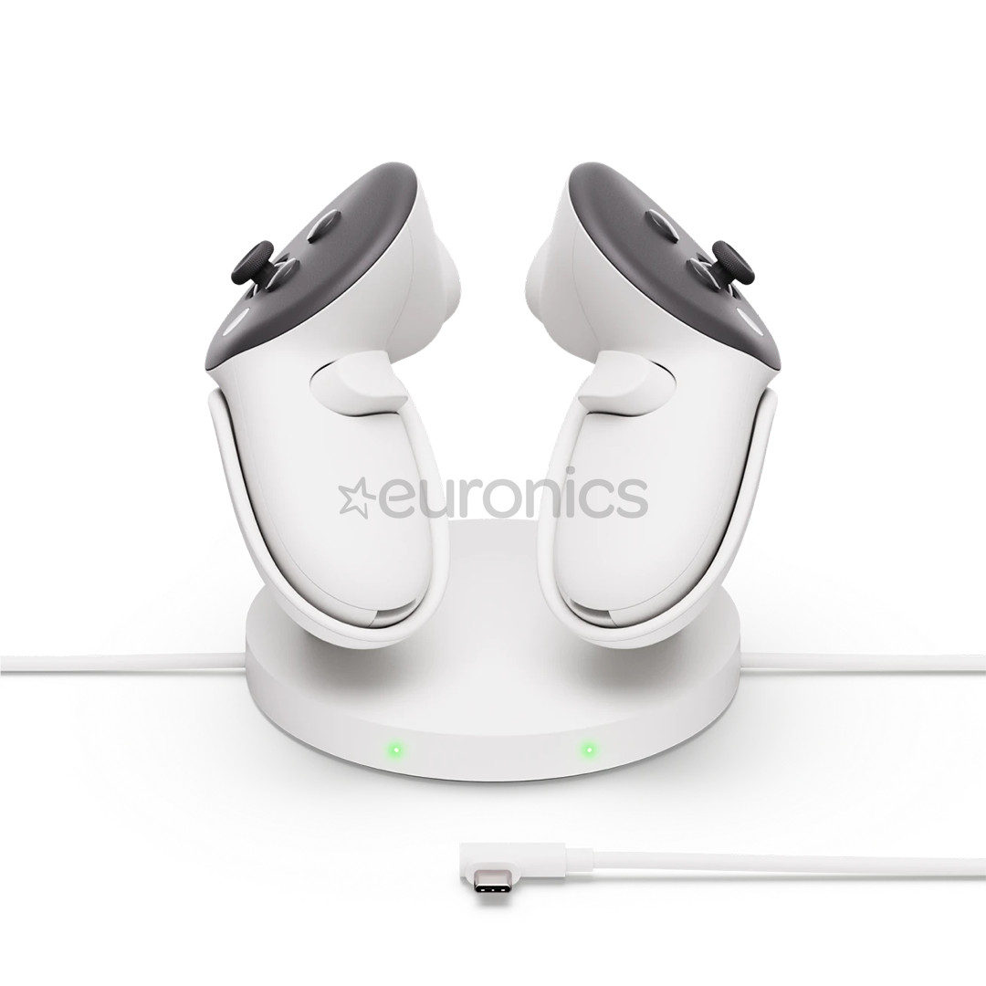Meta Quest Compact Charging Dock, Quest 3/3S, белый - Аксессуар для VR-гарнитуры
