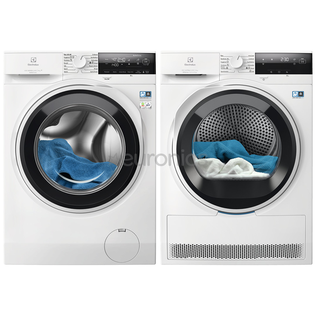 Electrolux, 9 kg + 9 kg - Veļas mazgājamā mašīna + veļas žāvētājs