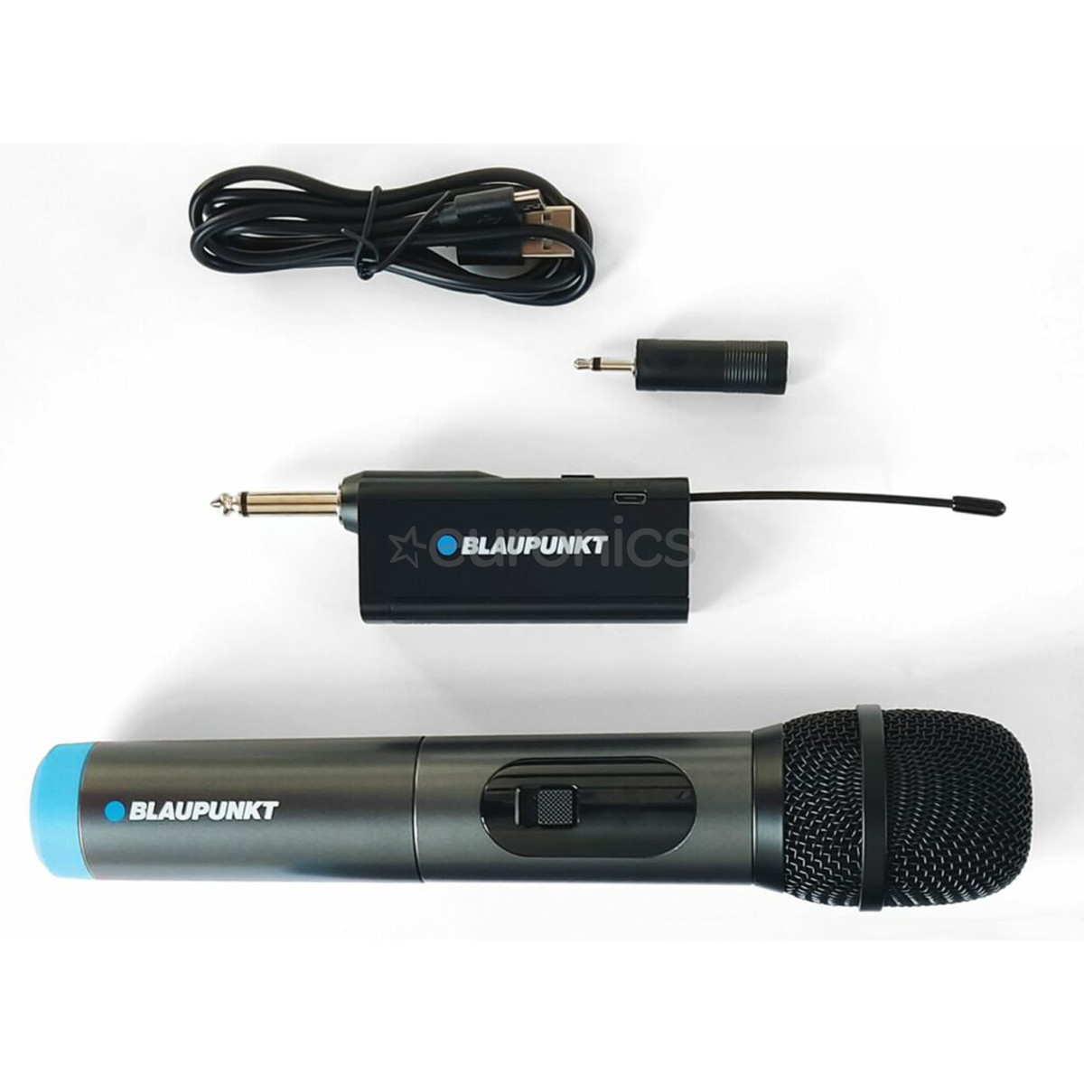 Blaupunkt WM40U, melna - Bezvadu mikrofons ar uztvērēju