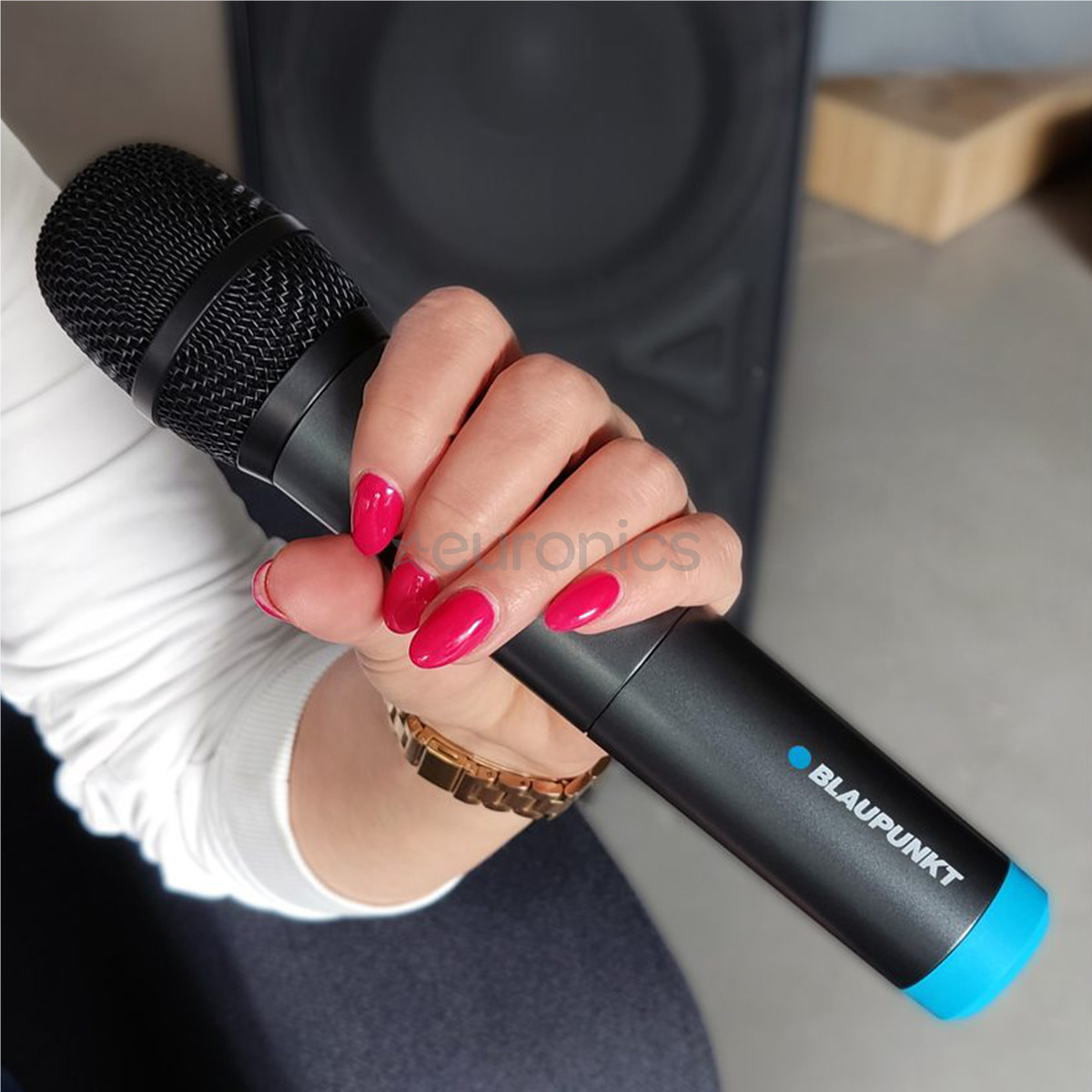 Blaupunkt WM40U, melna - Bezvadu mikrofons ar uztvērēju