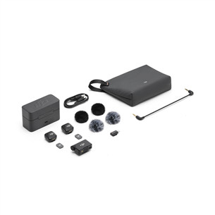 Dji Mic Mini, 2 TX + 1 RX + Charging Case, black - Wireless microphone