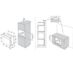 Hisense, 77 L, pirolītiskā tīrīšana, melna - Iebūvējama elektriskā cepeškrāsns