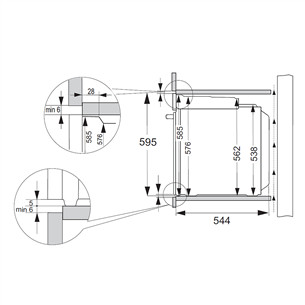 Hisense, 77 L, pirolītiskā tīrīšana, melna - Iebūvējama elektriskā cepeškrāsns