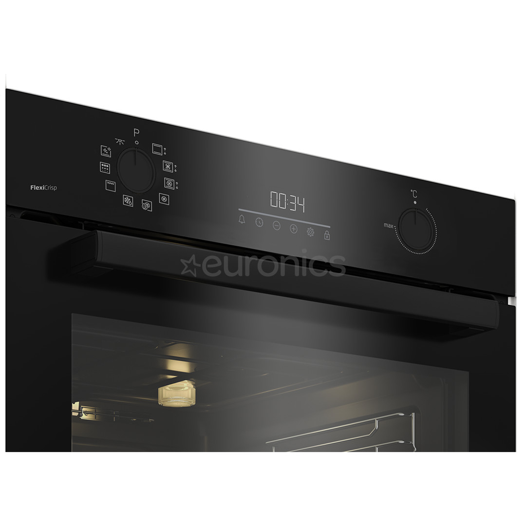 Beko, 72 L, pirolītiskā tīrīšana, melna - Iebūvējama elektriskā cepeškrāsns