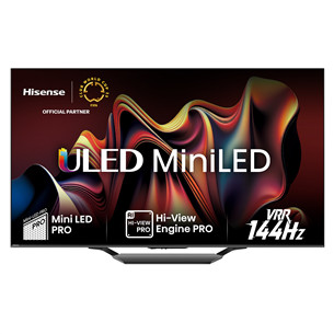 Hisense U7NQ, 65'', 4K UHD, Mini LED, melna - Televizors 65U7NQ