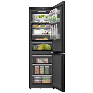 Hisense, NoFrost, 330 л, высота 186 см, черный - Холодильник