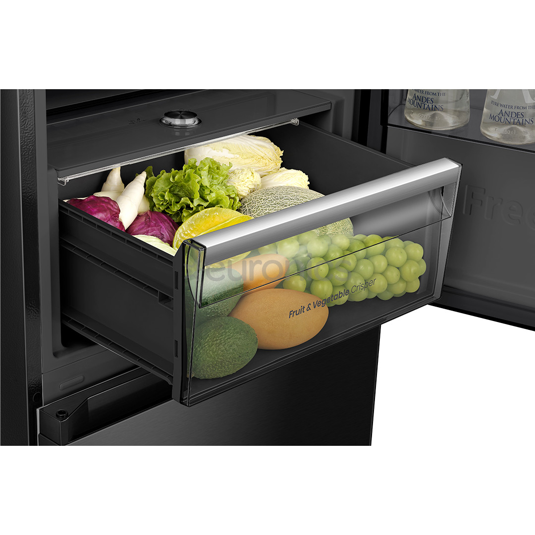 Hisense, NoFrost, 330 L, augstums 186 cm, melna - Ledusskapis