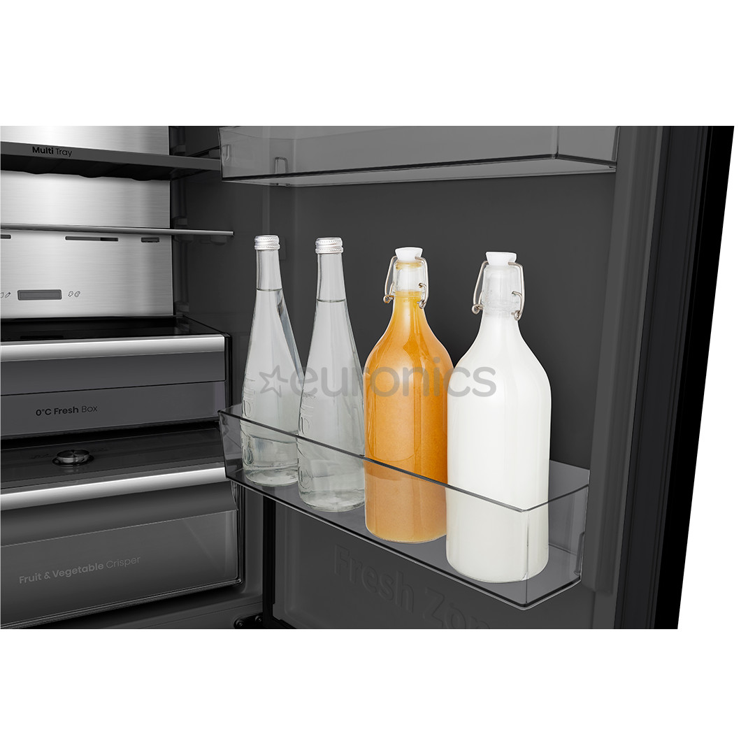 Hisense, NoFrost, 330 L, augstums 186 cm, melna - Ledusskapis